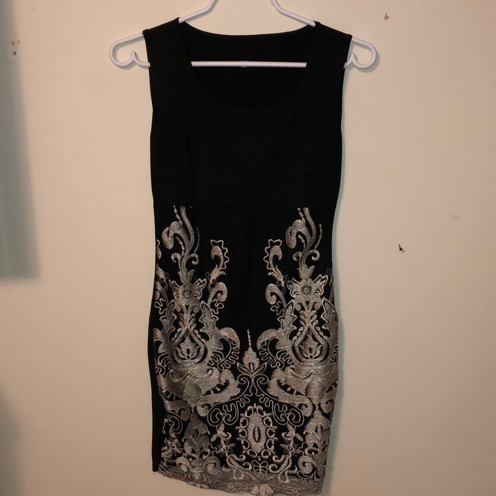 Sexy dress with beautiful embroidery